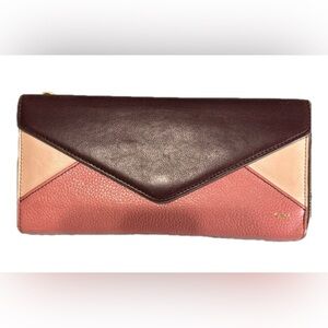 Chloe Tri Color Long Wallet EUC
